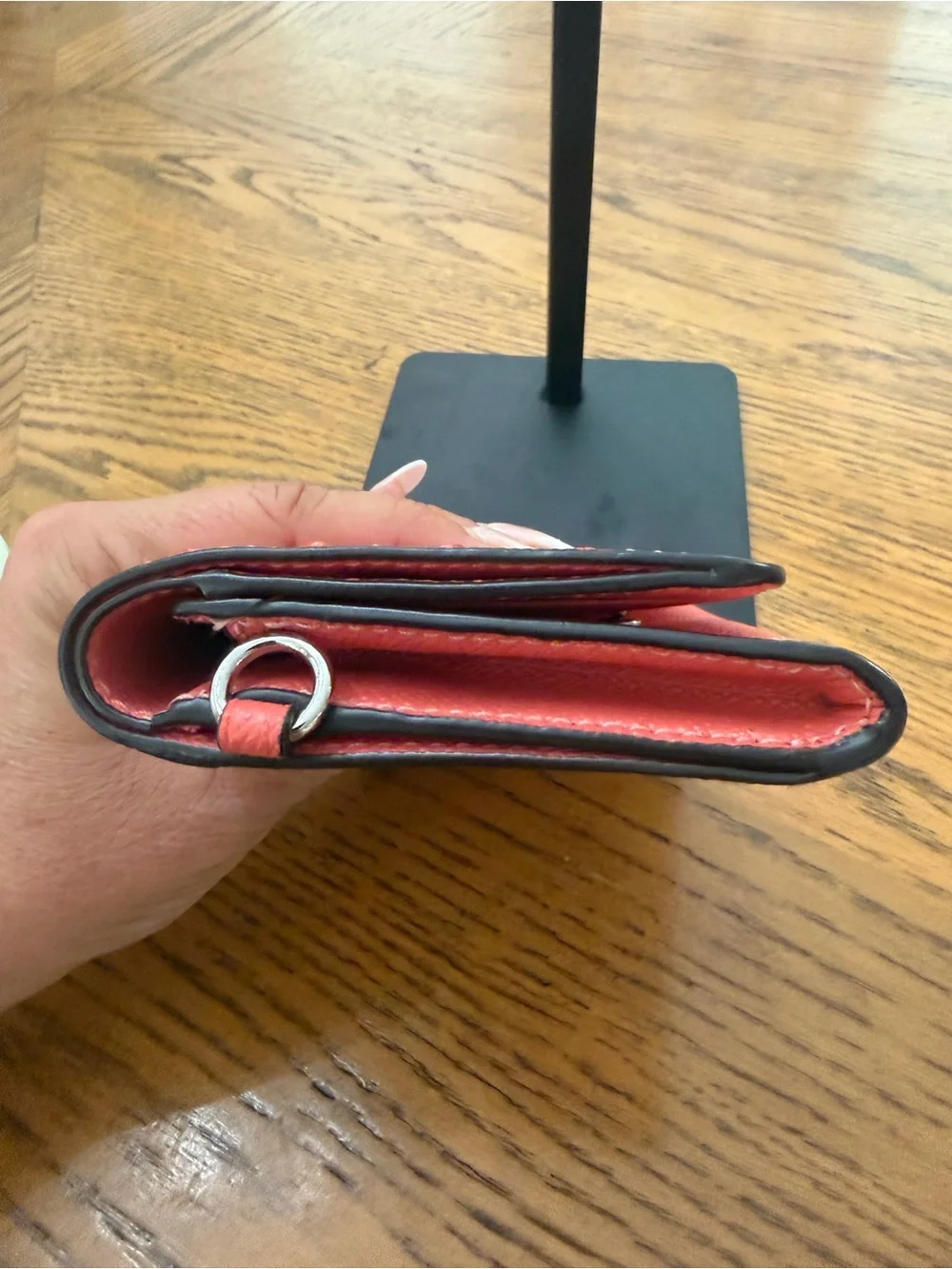 Coach Coral Stud Snap Wallet NWOT